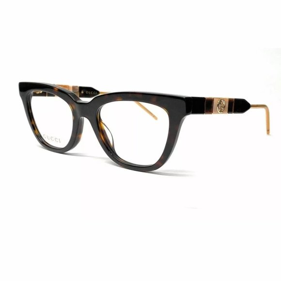 Gucci Women's Havana Square Eyeglasses! - Picture 1 of 3